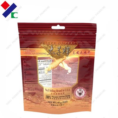40 Microns Three Side Seal Pouch with hang hole Food Grade Packaging Bag